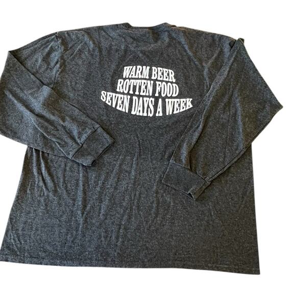 Port & Co long sleeve T-shirt, gray, men's size 2 XL - Picture 6 of 8